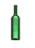 Lahev na víno zelená 0,75 l